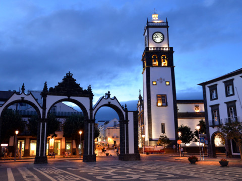 Family fly drive Sao Miguel Island